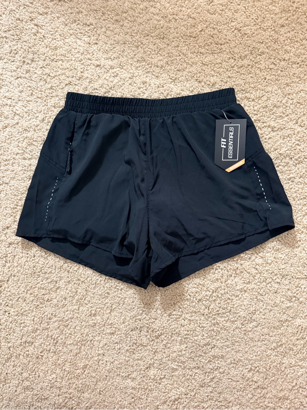 Fit Essentials Black Athletic Running Shorts. Size XS